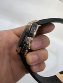 Hublot Square Bang Aço/Rose 44mm, Mostrador Cinza Esqueleto