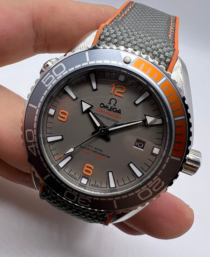 Omega Planet Ocean Co-Axial Master 45,5mm Aço Mostrador e Bezel Cinza