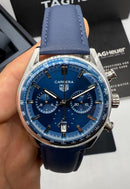 TAG Heuer Carrera Chronograph Aço 39mm - Azul -