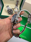 Rolex Daytona 40mm Aço Mostrador Azul, Luneta Preto