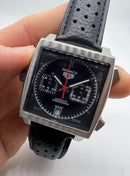 TAG Heuer Mônaco Cronógrafo, 39mm, Mostrador Preto