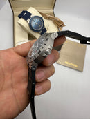 Bvlgari Alumium 41mm - Mostrador Preto Aluminio Pulseira Borracha