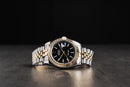 Rolex Datejust 41/36mm Aço/Dourado Mostrador Preto Luneta Canelada