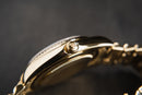Rolex Day-Date 40mm Dourado, Mostrador Branco Luneta Canelada