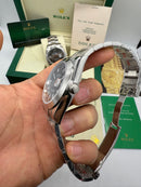 Rolex DateJust 41/36mm Aço, Mostrador Cinza, Pulseira Oyster