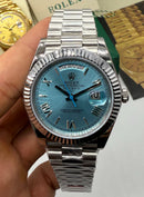 Rolex Day-Date Presidente 40mm - Azul Glacial - CLONE