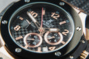 Hublot Big Bang 44mm Rosé Mostrador Preto Bezel Preto