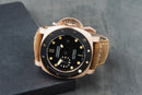 Panerai Submersible 47mm Aço Mostrador Preto Luneta Preta