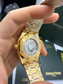 Audemars Piguet Royal Oak 41mm Esqueleto Aço/Dourado