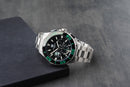 Tag Heuer Aquarecer Cronômetro 43mm Aço Mostrador Preto Bezel Preto