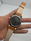 Patek Phillippe Turbilhão 42mm Aço/Dourado, Pulseira Couro