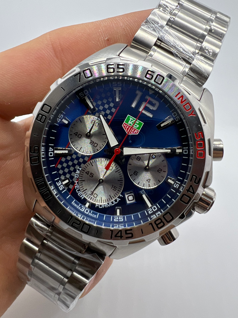 TAG Heuer Formula 1 Chronograph x Indy 500, Quartzo, 43 mm, Aço
