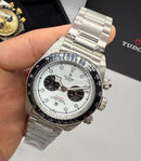 Tudor Black Bay Chrono Aço 41mm, Mostrador Branco - Oyster