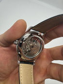 Patek Philippe Classic Turbilhão 40mm Aço, Pulseira Couro