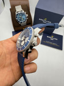 Breitling Superocean Crono Aço 44mm Pulseira Borracha