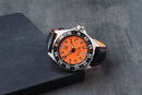Tag Heuer F1 43mm Aço Mostrador Laranja Luneta Preta