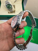 Rolex Date-Just 36mm Aço, Mostrador Rosa, Luneta Canelada