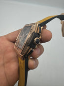Hublot Spirit Of Big Bang 42mm, Aço/Rose Mostrador Preto Esqueleto