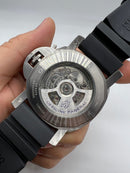 Panerai Luminor Submersible 47mm Aço Mostrador Preto