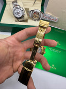Rolex Daytona 40mm Aço Dourado, Mostrador Preto