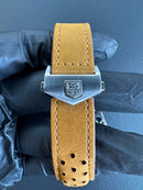 Tag Heuer Carrera Aço 43mm, Mostrador Azul, Puls. Couro