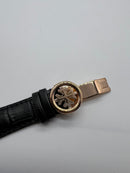Patek Phillippe Turbilhão Esqueleto 42mm Aço, Pulseira Couro
