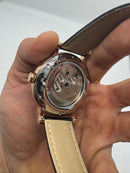 Patek Philippe Classic Turbilhão 40mm Aço/Rose, Pulseira Couro