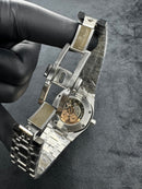 Audemars Piguet Royal Oak 41mm Aço Mostrador Preto Bezel Aço Pulseira Aço