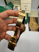 Rolex Daytona Black/Gold 40mm - Mostrador Preto - Pulseira OysterFlex - CLONE