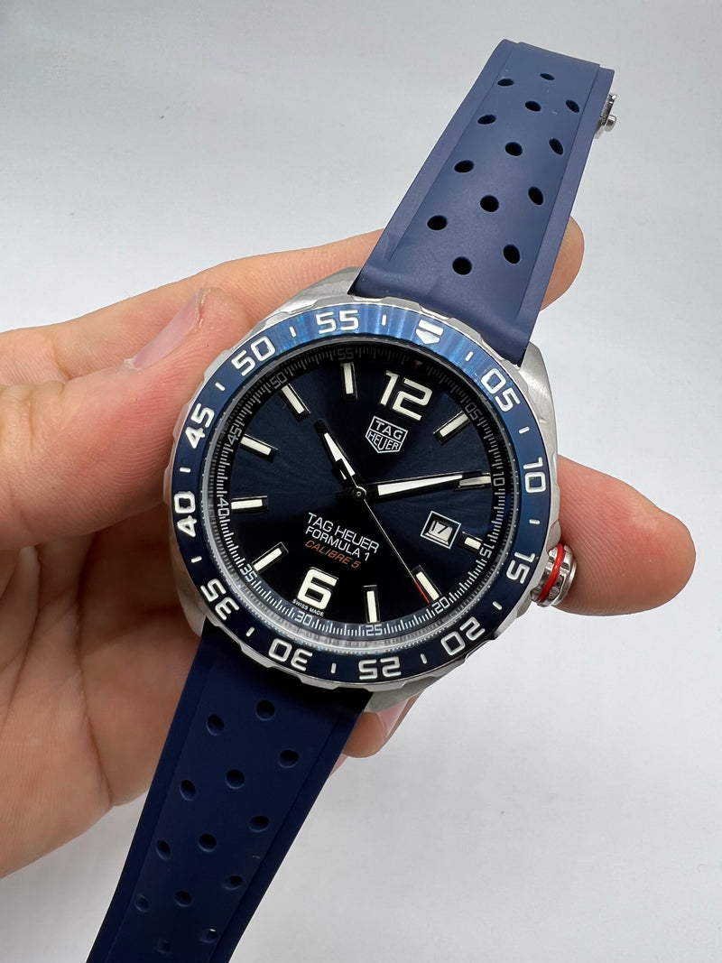 Tag Heuer F1 Cálibre 05, 43mm Aço, Pulseira Borracha