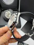 Hublot Classic Fusion 45mm Aço, Mostrador Cinza - Pulseira Borracha com Nylon