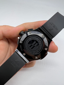 Hublot Big Bang 44mm Aço All Black Pulseira Borracha