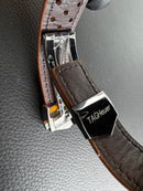 Tag Heuer Carrera Aço 43mm, Mostrador Azul, Puls. Couro