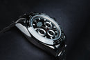 Rolex Daytona 40mm Aço Mostrador Preto Luneta Preta