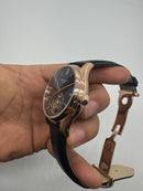 Patek Philippe Classic Turbilhão 40mm Aço/Rose, Pulseira Couro