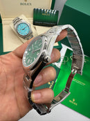 Rolex Oyster Perpetual 36mm/41mm Aço Mostrador Verde