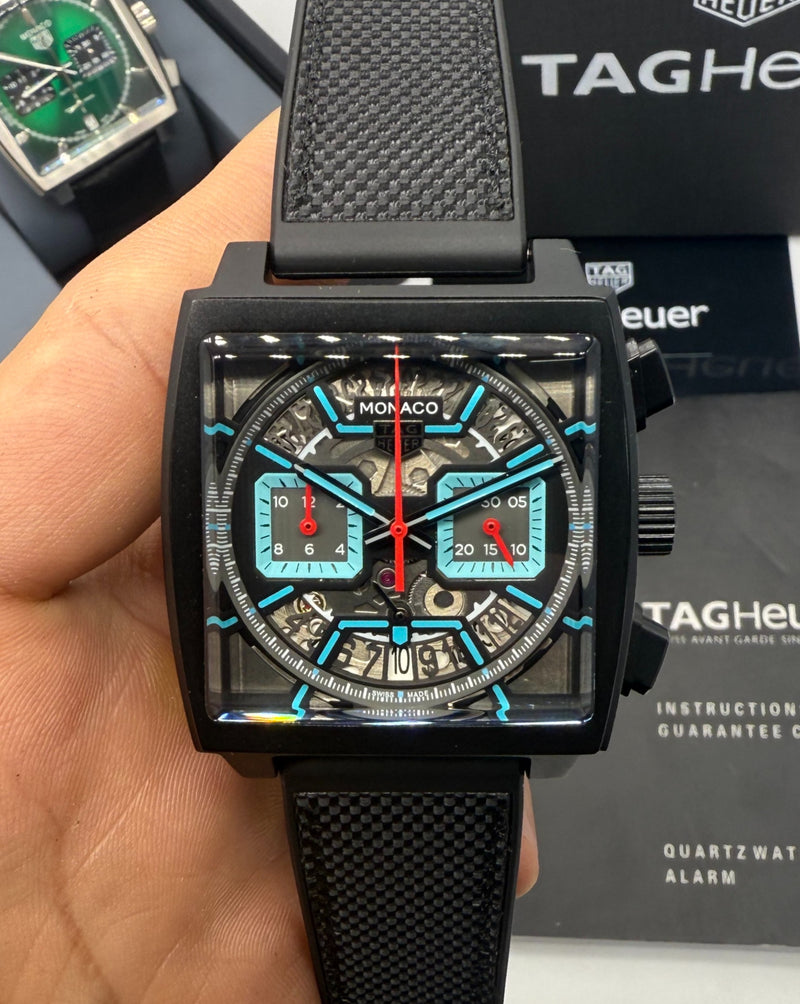 TAG Heuer Monaco Split-Seconds Chronograph 44mm Aço/OxBlack