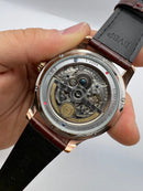 IWC Portugieser Automático Aço/Rose 42mm Pulseira de Couro