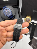 Hublot Big Bang 20th Anniversary King Aço 43mm, Mostrador Preto
