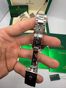 Rolex Oyster Perpetual 41/36mm Aço Mostrador Verde Luneta Baulada