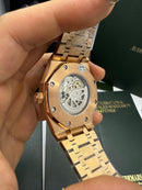Audemars Piguet Royal Oak 41mm Esqueleto Aço/Rose