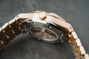 Audemars Piguet Royal Oak 41mm Rosé Mostrador Preto Bezel Rosé Pulseira Rosé