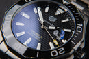 Tag Heuer Aquarecer Calibre 5 43mm Aço Mostrador Preto Luneta Preta