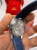 Omega Seamaster Aqua Terra Worldtimer 43 mm, Aço - Azul - CLONE