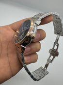 Patek Phillippe Fases da Lua Turbilhão 42mm Aço/Rose, Pulseira Aço