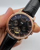 Patek Phillippe Turbilhão 42mm Aço, Pulseira Couro