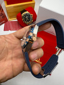 Omega Constellation 41mm Aço Puls. Couro