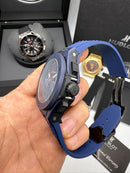 Hublot Big Bang 20th Anniversary King Aço/OxBlue 43mm, Mostrador Azul