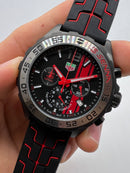 TAG Heuer F1 SENNA Calibre 16, 43mm Aço, Mostrador Preto