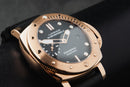 Panerai Luminor Submersible 42mm Rosé Mostrador Preto Bezel Rosé